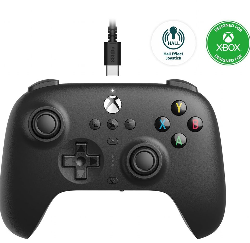 يد تحكم سلكية لأجهزة Xbox والكمبيوتر - بتقنية Hall Effect