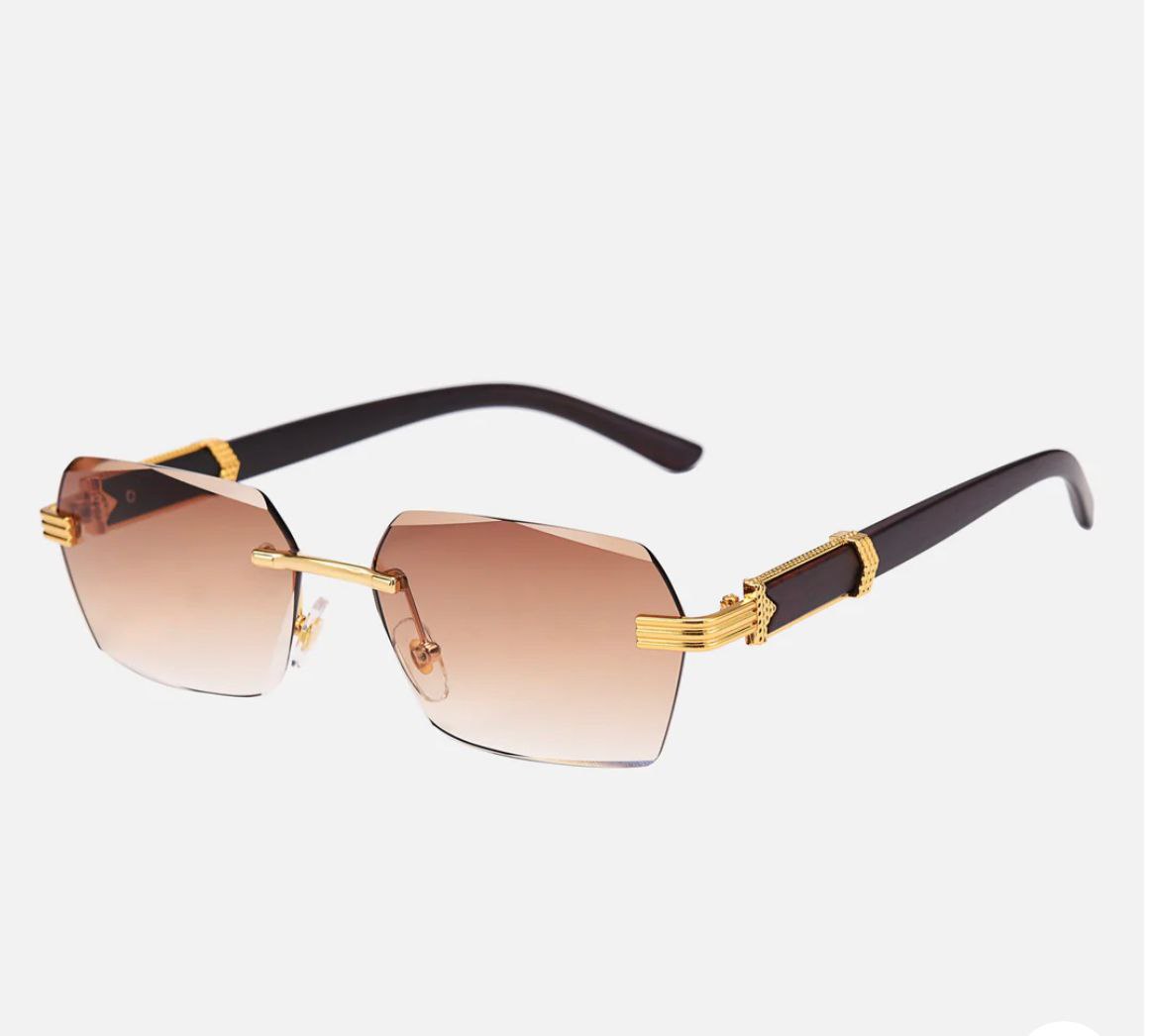 😎 إطلالة فاخرة وعصرية مع نظارات Only Vintage Amsterdam Brnd بدون إطار! ✨